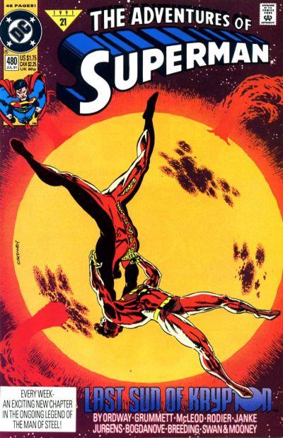 Adventures of Superman 1987 #480 Direct ed. - back issue