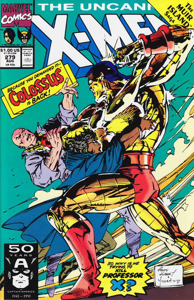 The Uncanny X-Men 1981 #279 Direct ed. - back issue - $6.00
