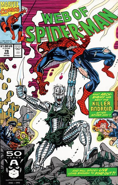 Web of Spider-Man 1985 #79 Direct ed. - back issue - $3.00