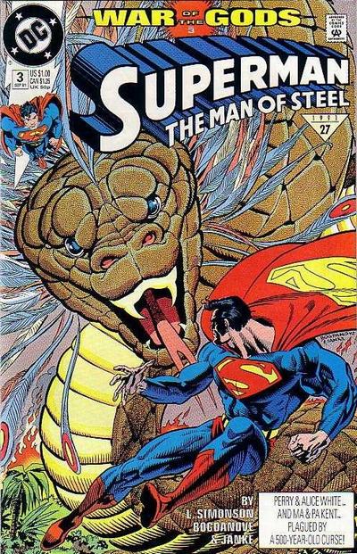 Superman: The Man of Steel 1991 #3 Direct ed. - back issue - $3.00