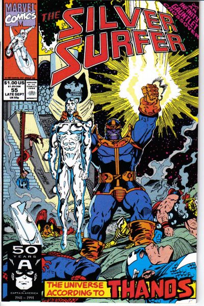 Silver Surfer 1987 #55 Direct ed. - back issue - $5.00