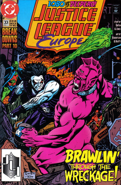 Justice League Europe 1989 #33 Direct ed. - back issue - $2.00