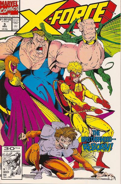 X-Force 1991 #5 Direct ed. - back issue - $5.00