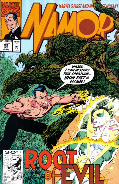 Namor, the Sub-Mariner 1990 #22 - back issue - $2.00