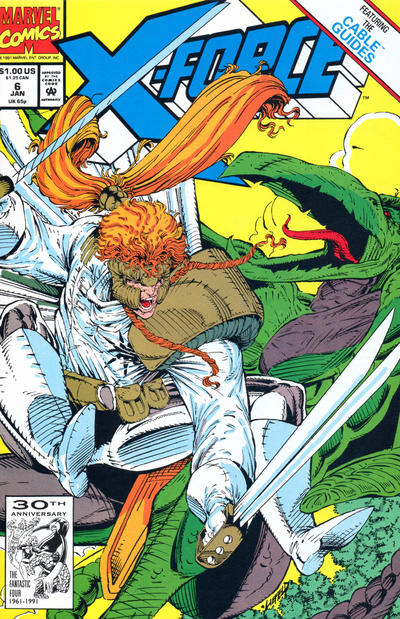 X-Force 1991 #6 Direct ed. - back issue - $4.00