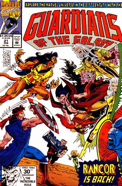 Guardians of the Galaxy 1990 #21 Direct ed. - back issue