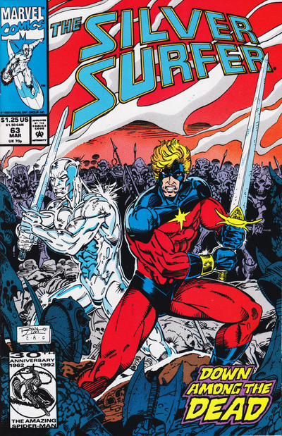 Silver Surfer 1987 #63 Direct ed. - back issue - $5.00