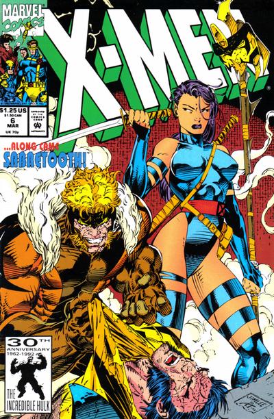 X-Men 1991 #6 Direct ed. - back issue - $5.00