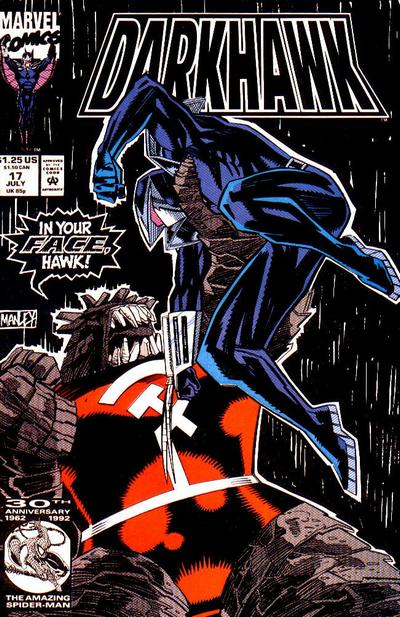 Darkhawk 1991 #17 Direct ed. - back issue - $3.00