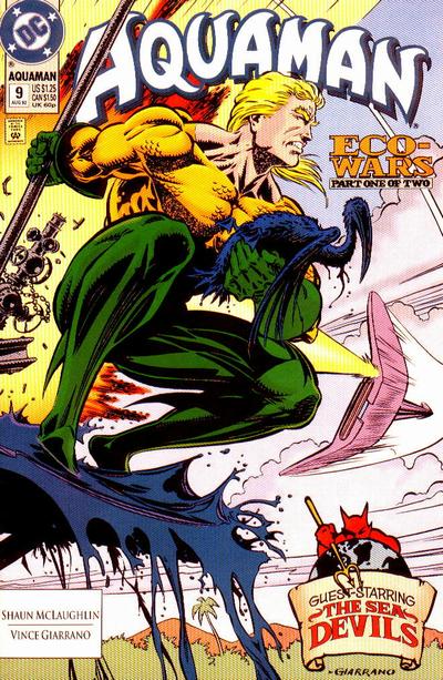 Aquaman 1991 #9 Direct ed. - back issue - $2.00