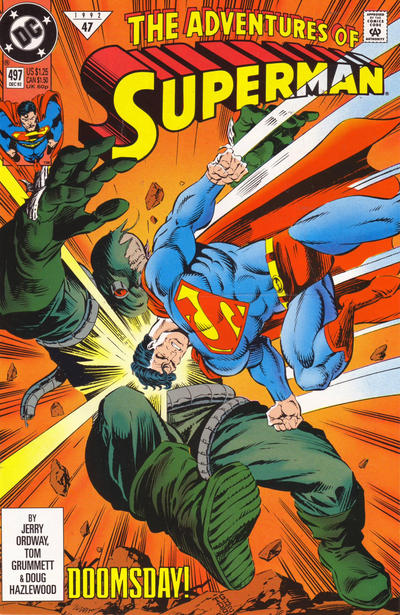 Adventures of Superman 1987 #497 Direct ed. - back issue