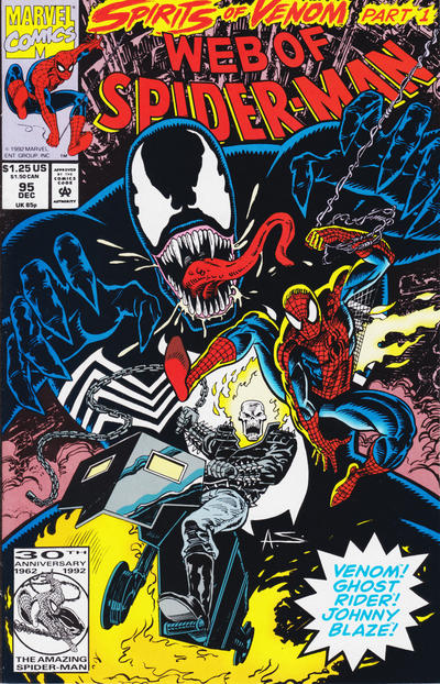 Web of Spider-Man 1985 #95 Direct ed. - back issue - $3.00