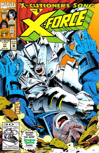 X-Force 1991 #17 Direct ed. - back issue - $5.00