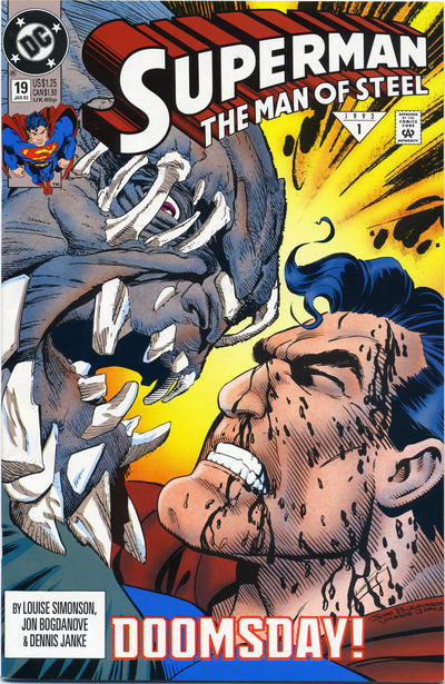 Superman: The Man of Steel 1991 #19 Direct ed. - back issue - $15.00