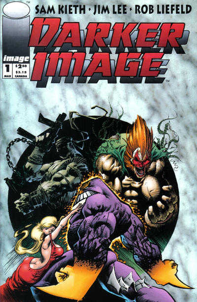 Darker Image 1993 #1 Direct; Bloodwulf trading card - back issue
