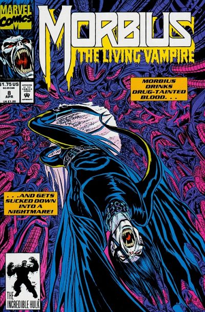 Morbius: The Living Vampire 1992 #8 Direct ed. - back issue - $3.00