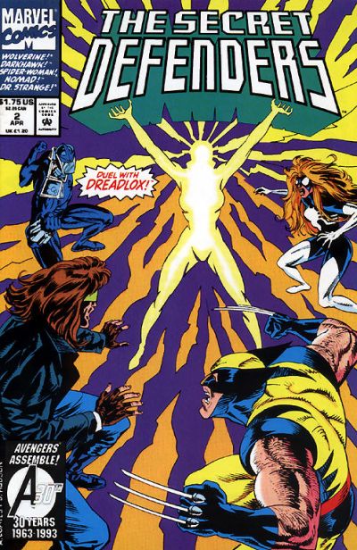 The Secret Defenders 1993 #2 Direct ed. - back issue - $4.00