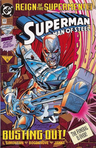 Superman: The Man of Steel 1991 #22 Standard Edition - Direct - back issue - $3.00