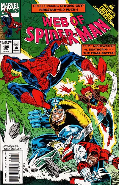 Web of Spider-Man 1985 #106 Direct Edition - back issue