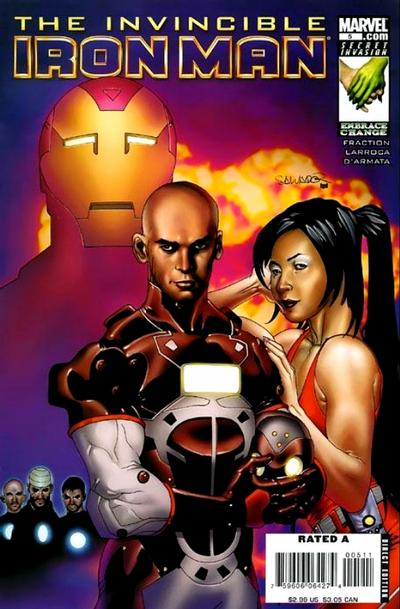 Invincible Iron Man 2008 #5 Salvador Larroca Cover - back issue