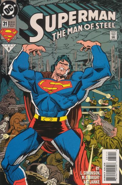 Superman: The Man of Steel 1991 #31 Direct Sales - back issue - $3.00