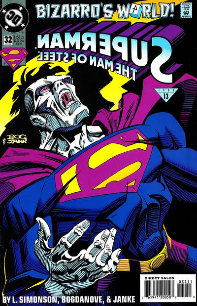 Superman: The Man of Steel 1991 #32 Direct Sales - back issue - $3.00