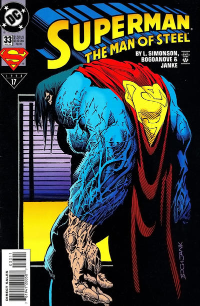 Superman: The Man of Steel 1991 #33 Direct Sales - back issue - $3.00