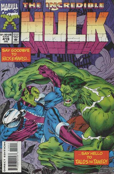 The Incredible Hulk 1968 #419 Direct Edition - back issue - $3.00