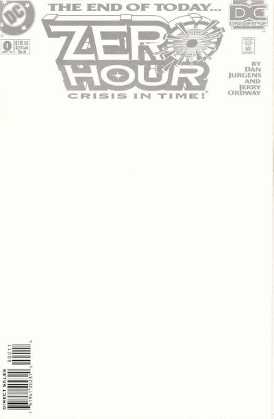 Zero Hour: Crisis in Time 1994 #0 Direct Sales - back issue - $3.00