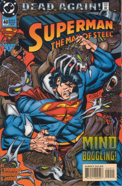 Superman: The Man of Steel 1991 #40 Direct Sales - back issue - $3.00