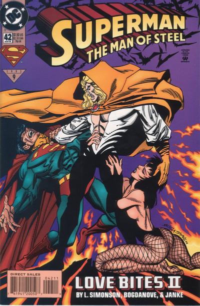 Superman: The Man of Steel 1991 #42 Direct Sales - back issue - $3.00
