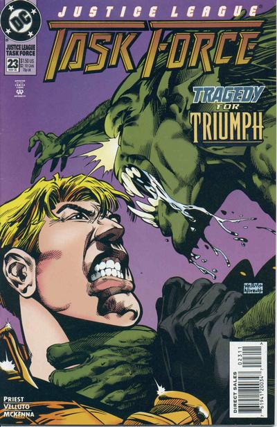 Justice League Task Force 1993 #23 Direct Sales - back issue - $4.00