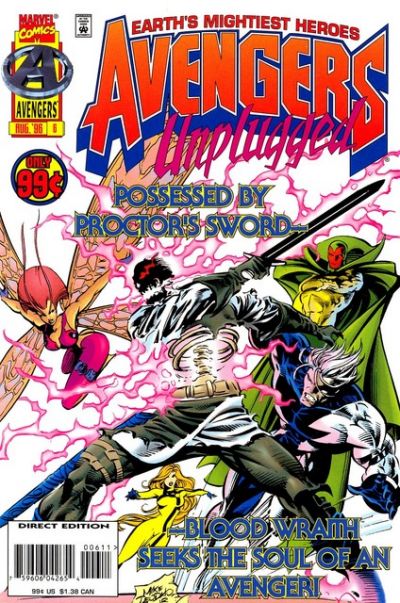 Avengers Unplugged 1995 #6 Direct Edition - back issue - $2.00