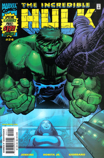 Incredible Hulk 2000 #24 Direct Edition Signed by John Romita Jr. - back issue