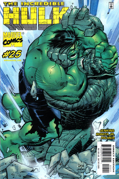 Incredible Hulk 2000 #25 Direct Edition Signed by John Romita Jr. - back issue