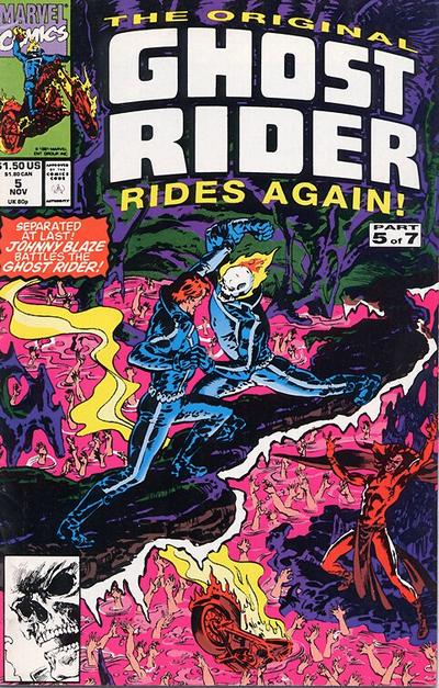 The Original Ghost Rider Rides Again 1991 #5 - back issue - $3.00