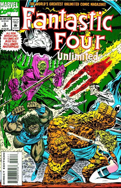 Fantastic Four Unlimited 1993 #3 Direct Edition - back issue