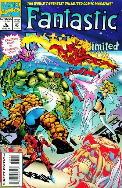 Fantastic Four Unlimited 1993 #5 Direct Edition - back issue - $4.00
