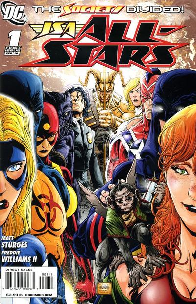 JSA All-Stars 2010 #1 Freddie Williams II Cover - back issue - $3.00