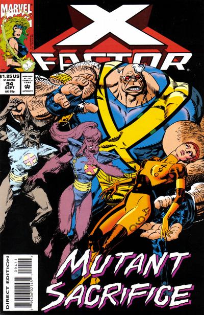 X-Factor 1986 #94 Direct Edition - back issue - $3.00