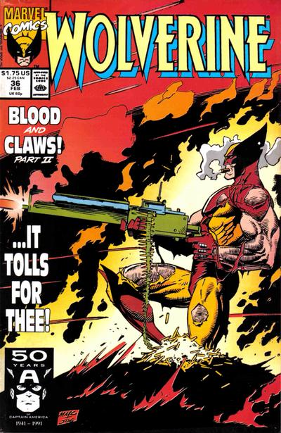 Wolverine 1988 #36 Direct ed. - back issue - $4.00