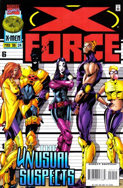 X-Force 1991 #54 Direct Edition - back issue - $4.00