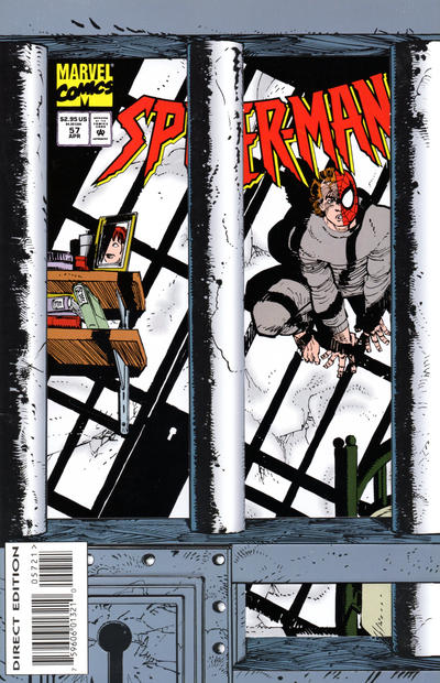 Spider-Man 1990 #57 Direct Edition - Deluxe - back issue - $1.00