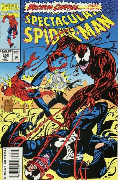 The Spectacular Spider-Man 1976 #202 Direct Edition - back issue - $4.00