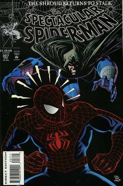 The Spectacular Spider-Man 1976 #207 Direct Edition - back issue - $3.00