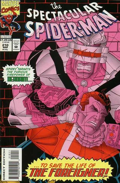 The Spectacular Spider-Man 1976 #210 Direct Edition - back issue - $4.00