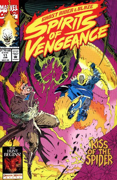 Ghost Rider / Blaze: Spirits of Vengeance 1992 #11 Direct ed. - back issue - $3.00