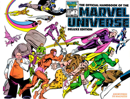 The Official Handbook of the Marvel Universe Deluxe Edition 1985 #7 Direct ed. - back issue - $3.00