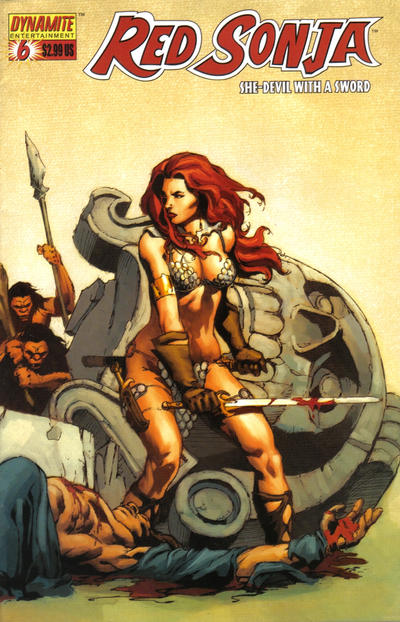 Red Sonja 2005 #6 Mel Rubi Wraparound Cover - back issue - $3.00