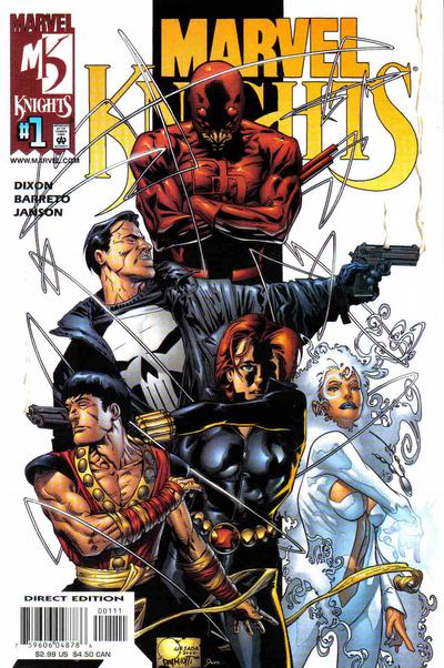 Marvel Knights 2000 #1 Direct Edition Signed by Chuck Dixon - back issue - $80.00